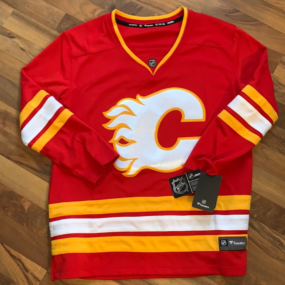 New NHL Calgary Flames Hockey Jersey